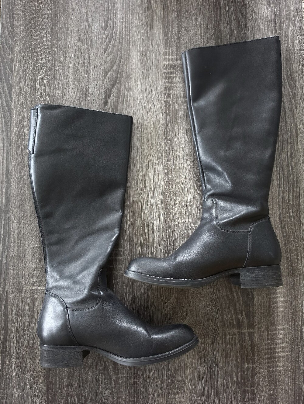 Steve Madden Black Over-the-Knee Buckle Riding Boots